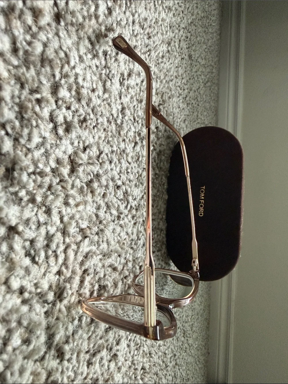 Tom Ford Women's Blue-Gradient Lenses with Translucent Brown Frames